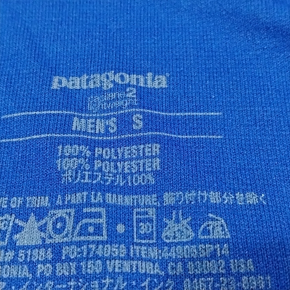 Patagonia Capilene 2 Lightweight 1/4 Zip Neck Shirt Mens Size S Blue Baselayer - Picture 5 of 7